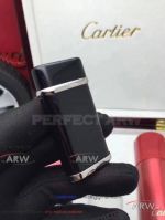 ARW 1:1 Perfect Replica 2019 New Style Cartier Classic Fusion Black Lighter Cartier Sliver Stripe Jet Lighter